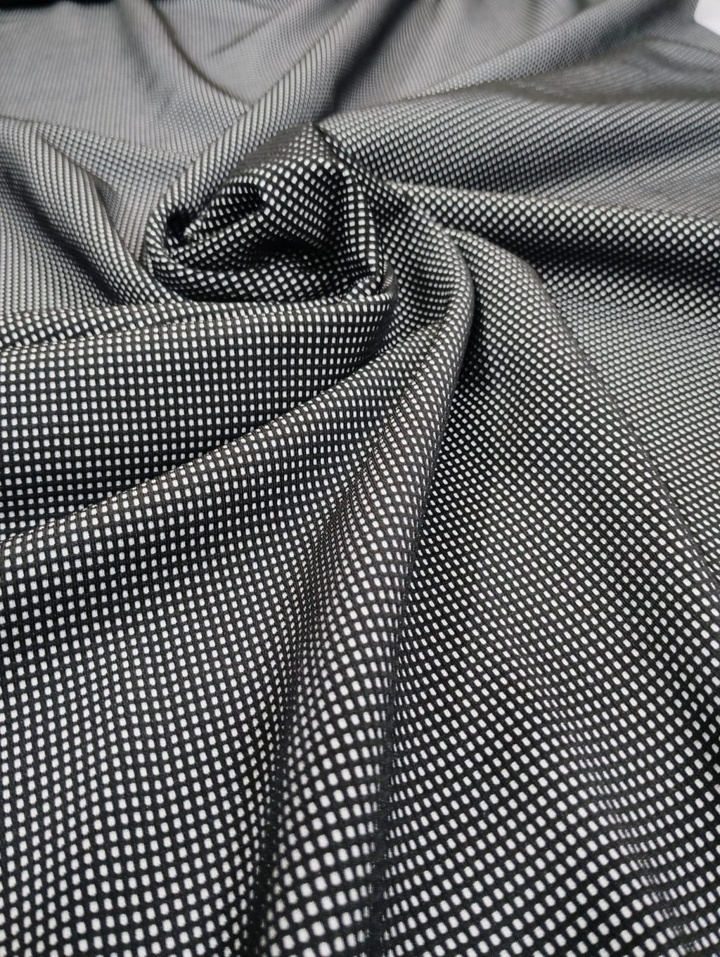 Black & White Micro Pin-Dot Peak Lapel Tuxedo