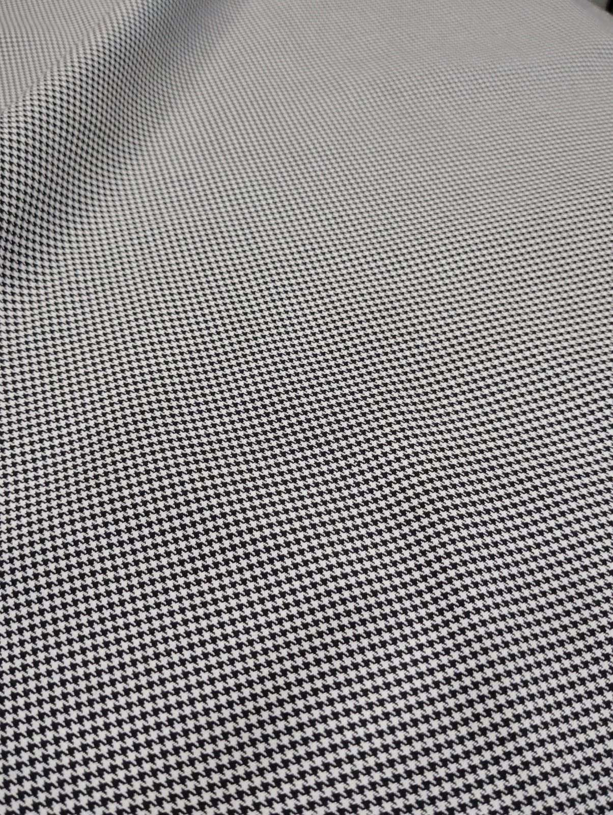 Black & White Micro Houndstooth Shawl Lapel Tuxedo