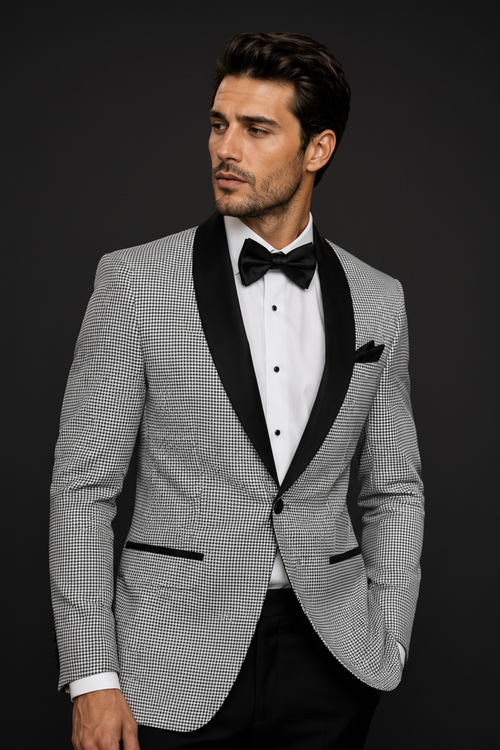 Close-up Lapel & Bow Tie Detail