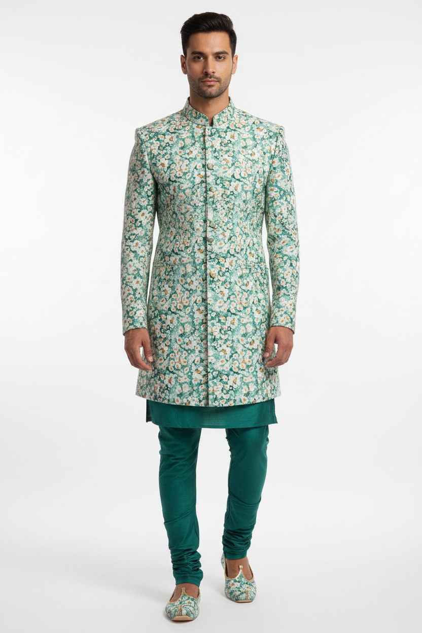 Indo Western Teal Daisy