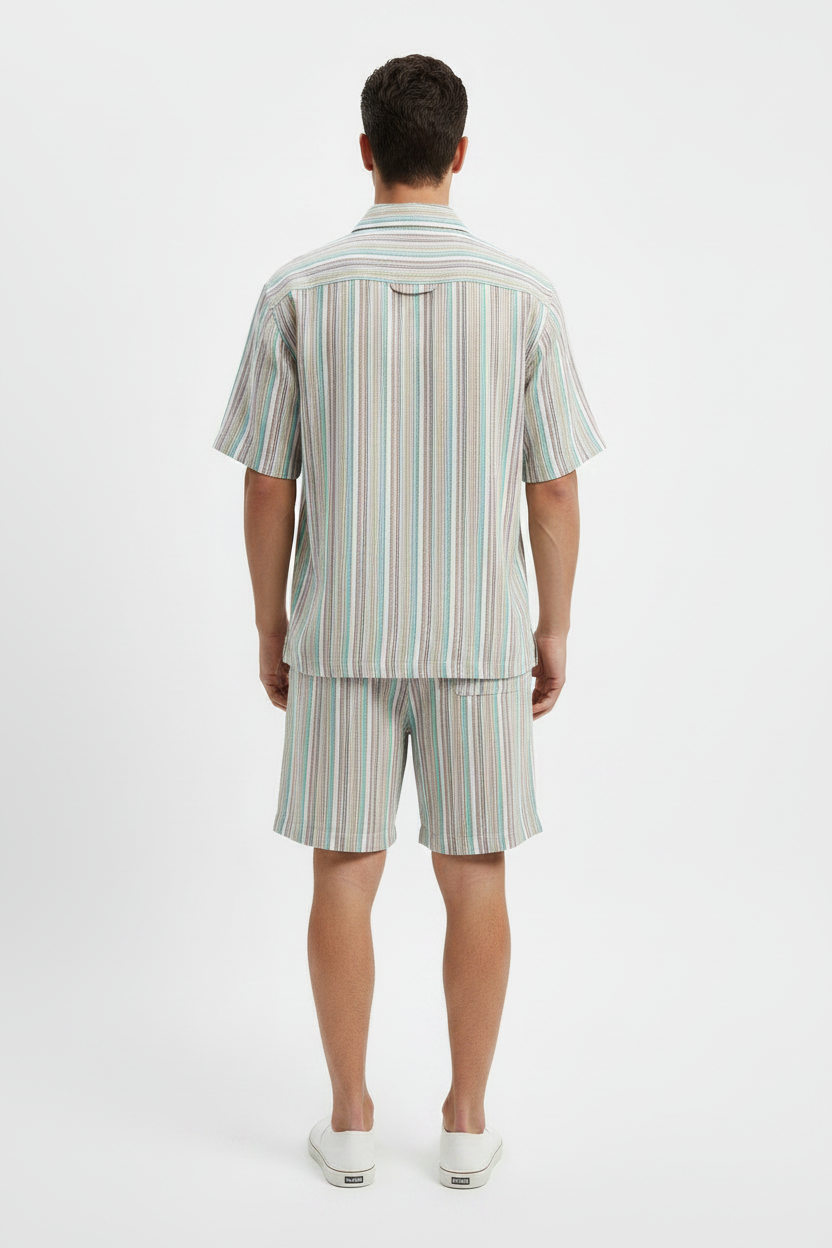 Men's Stripe Coord Set – Back View